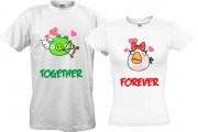 Парные футболки Angry Birds Амурчик