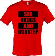футболка Sex drugs and dubstep