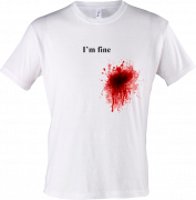 Майка I'm fine (рана на сердце)