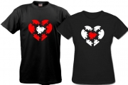 Парные футболки Сердце-пазлы