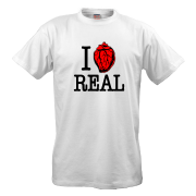 Футболка I love real