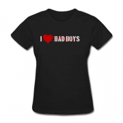 Женская Футболка I Love BAD Boys