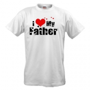 Футболка I love my father