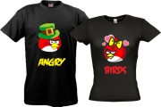 Парные футболки Angry Birds