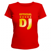 Майка для девушки Official DJ