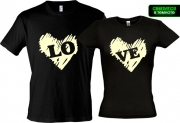Парные футболки Love 2 (Glow)