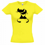 Женская футболка "Кошки Love"