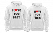 Парные кенгурушки "I love you baby"