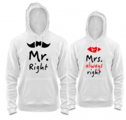 Комплект толстовок MR/MRS right