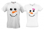 Две футболки Два снеговичка