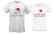 Футболки I love my boyfriend/girlfriend